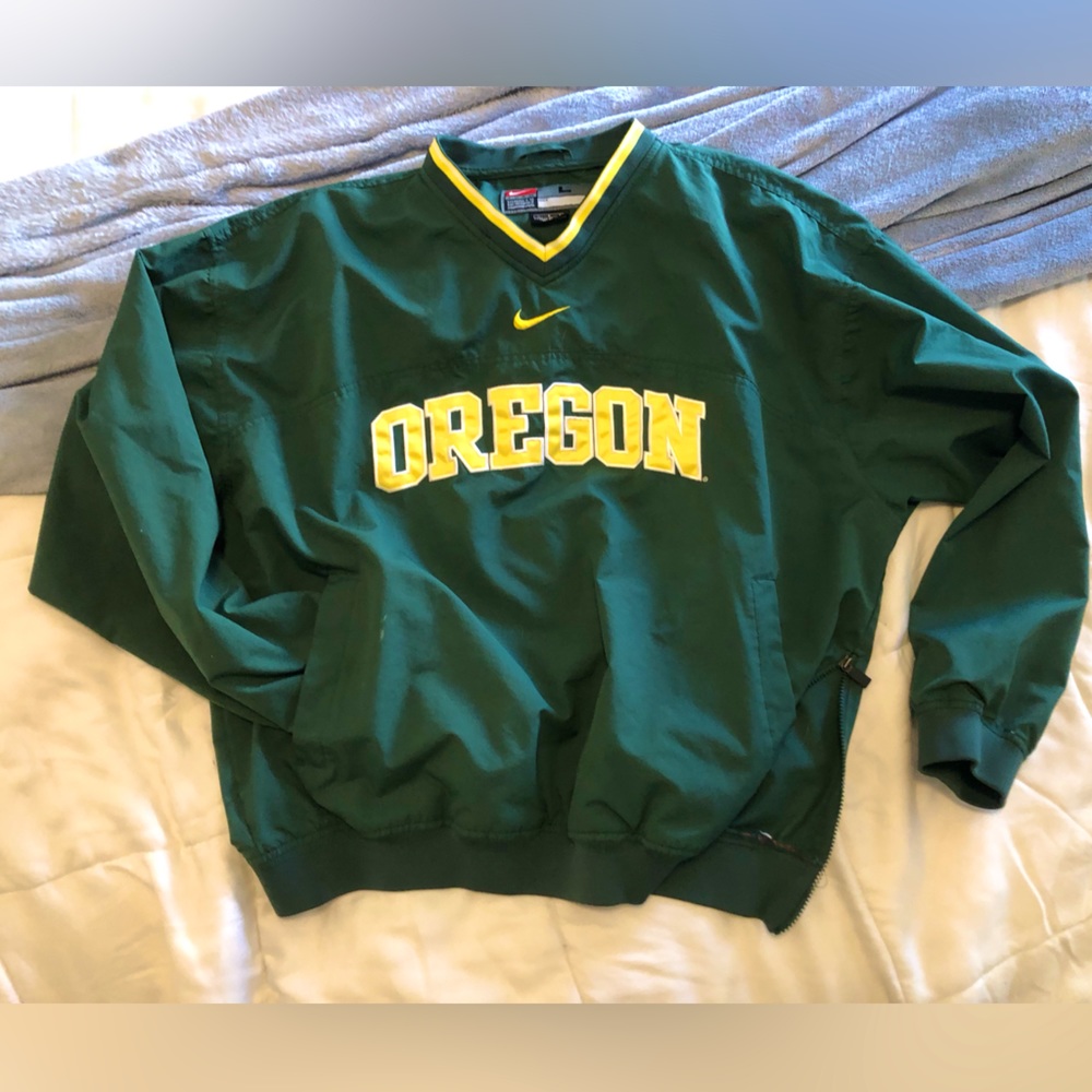 💛💚OREGON UNIVERSITY TEAM WINDBREAKER softball baseball team